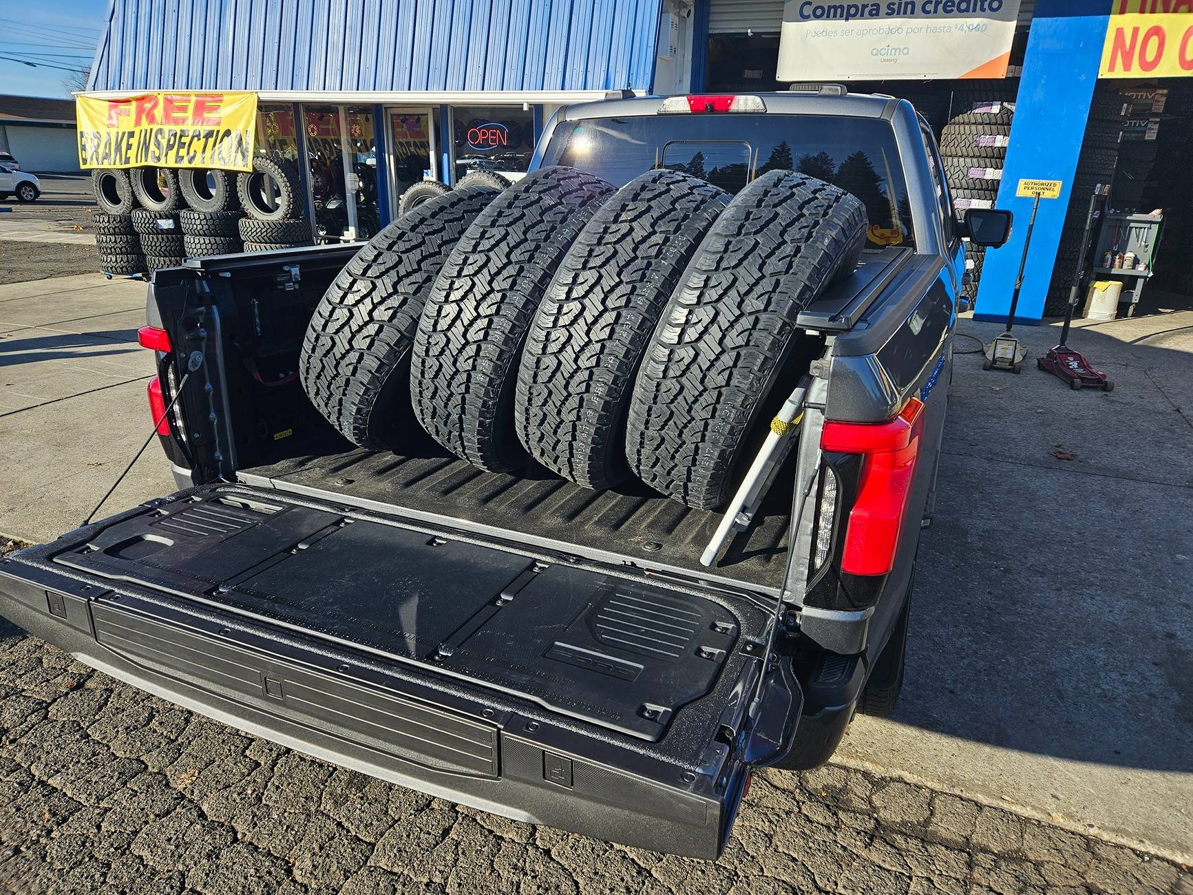 Ford F-150 Lightning Installed Toyo Open Country AT3 EV 116 T XL All-Terrain Tires 20231208_141513
