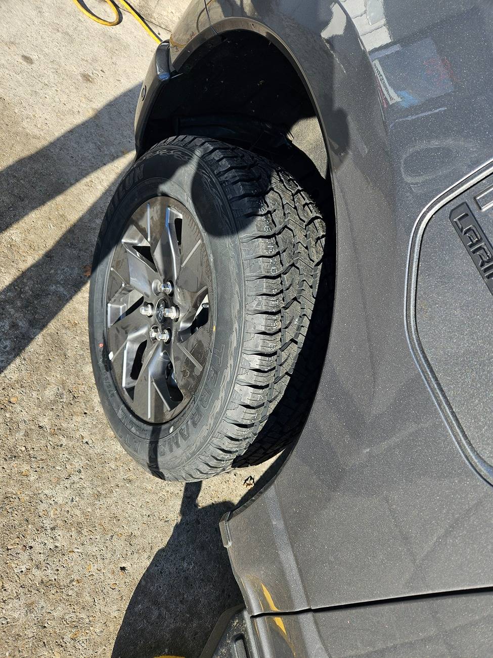 Ford F-150 Lightning Installed Toyo Open Country AT3 EV 116 T XL All-Terrain Tires 20231208_144549