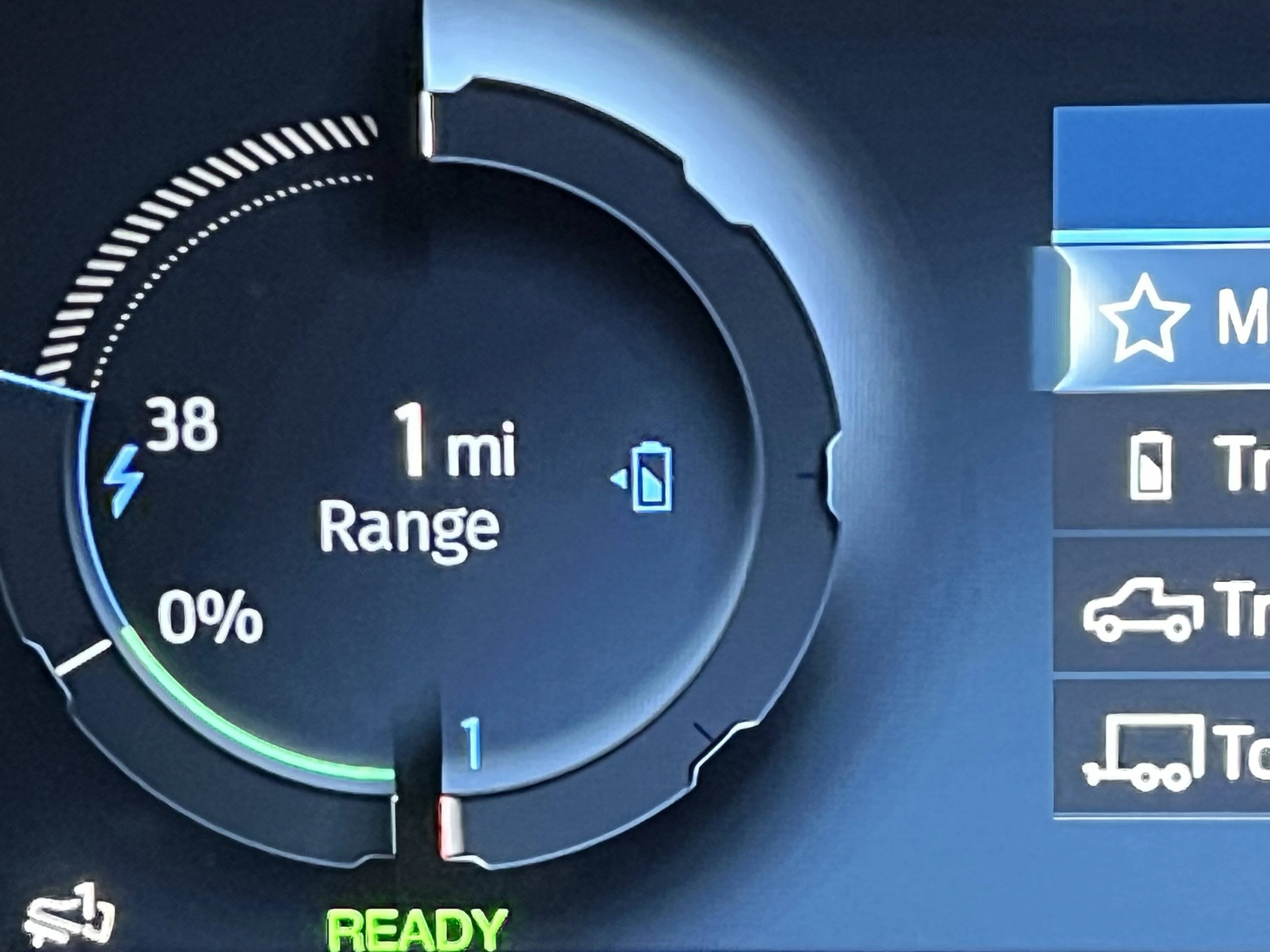 Ford F-150 Lightning Got to 2%, 5 miles to go - then I experienced something I didnt IMG_7589