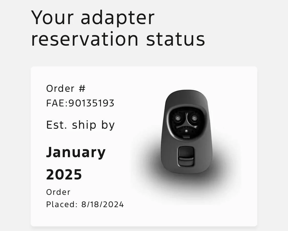 Ford F-150 Lightning ✅ Ford Resumes Shipping NACS Charging Adapters (February 2025 batch) IMG_0669