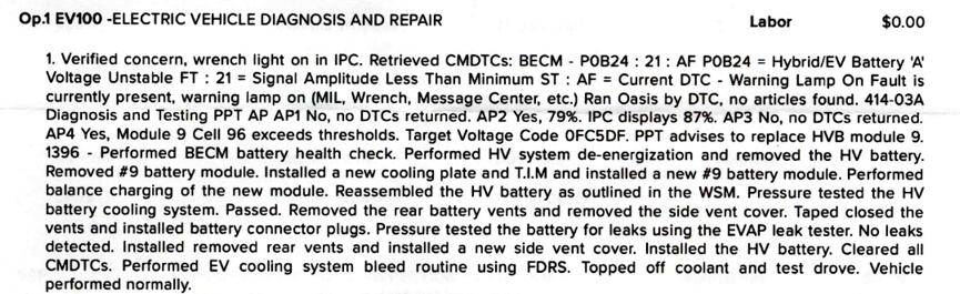 Ford F-150 Lightning bad battery  module 1739659226461-o1