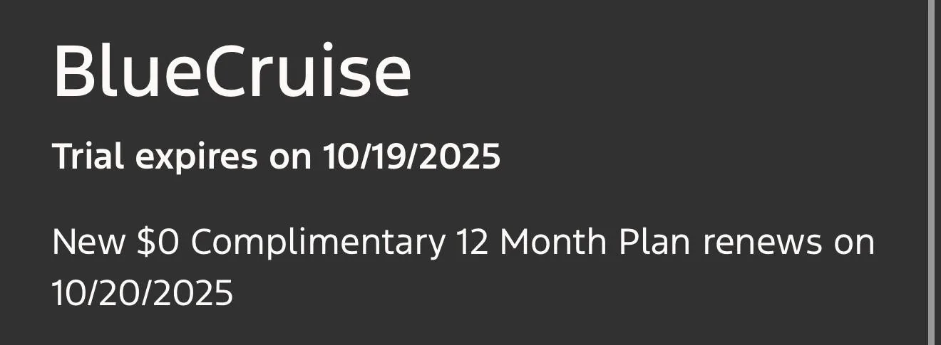 Ford F-150 Lightning PSA: Get an Additional BlueCruise Year for Free (2022 and 2023 Models) IMG_4216