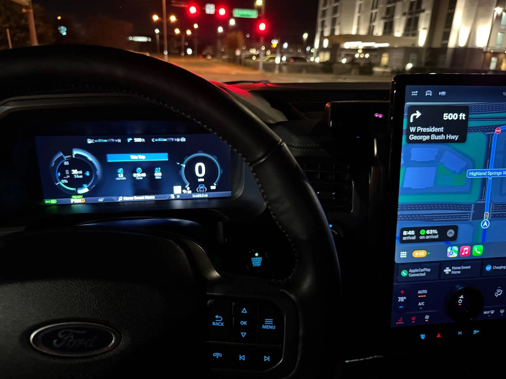 Ford F-150 Lightning Apple Maps EV Routing IMG_1387