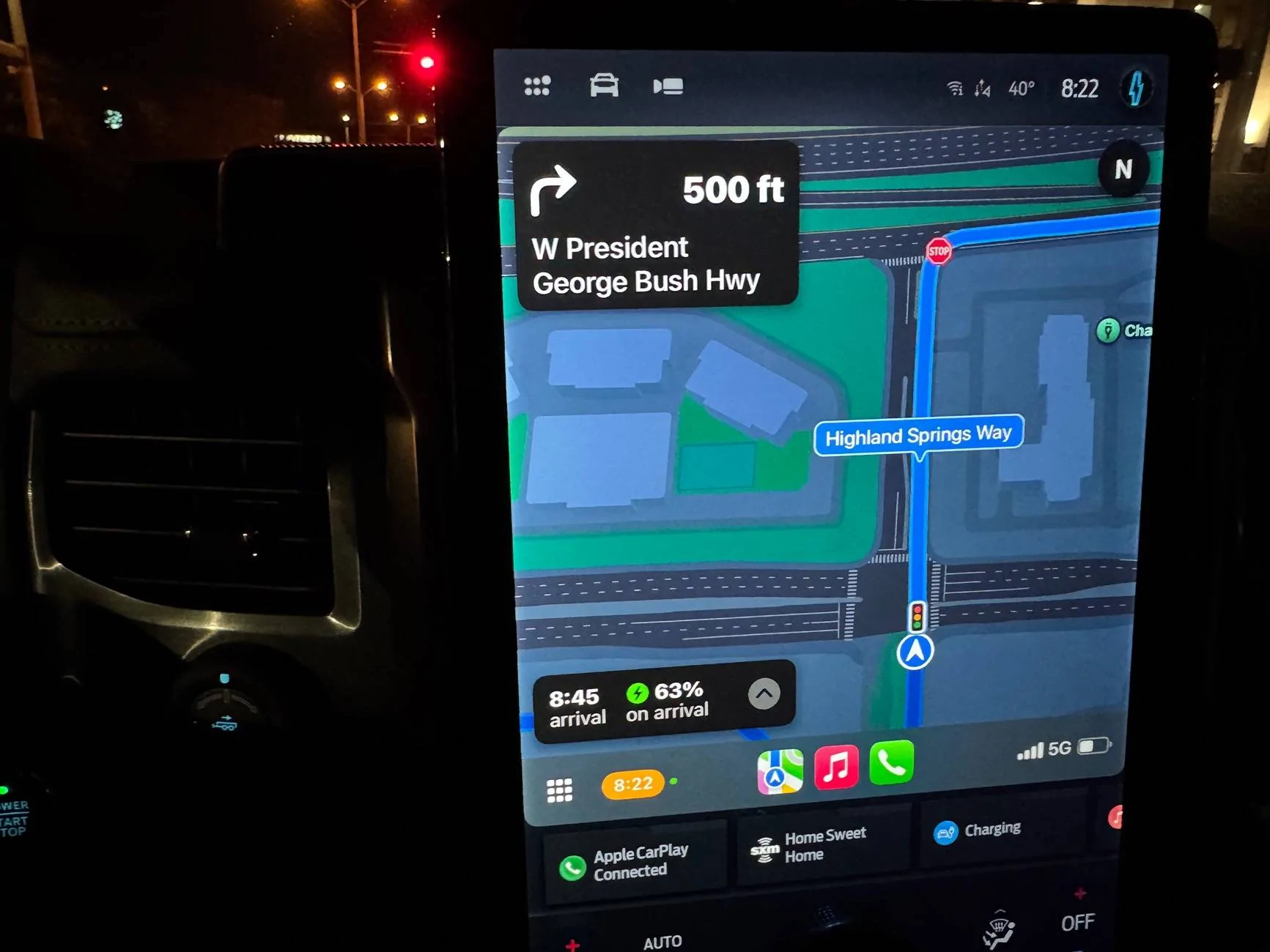 Ford F-150 Lightning Apple Maps EV Routing IMG_1389