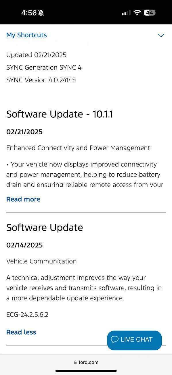 Ford F-150 Lightning OTA Software Update 10.1.1 - Enhanced Connectivity and Power Management IMG_5730