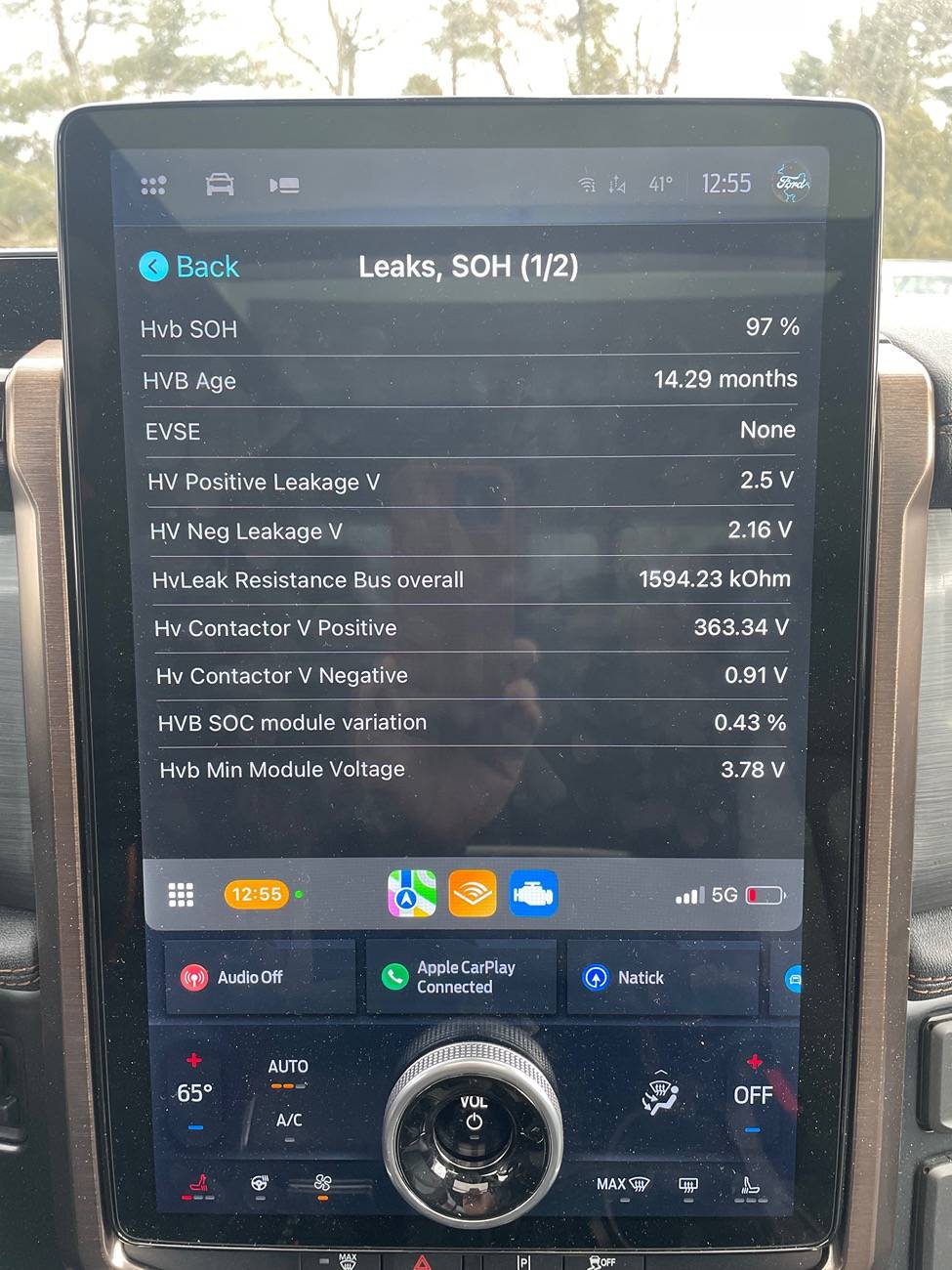 Ford F-150 Lightning My first time using Car Scanner IMG_2234