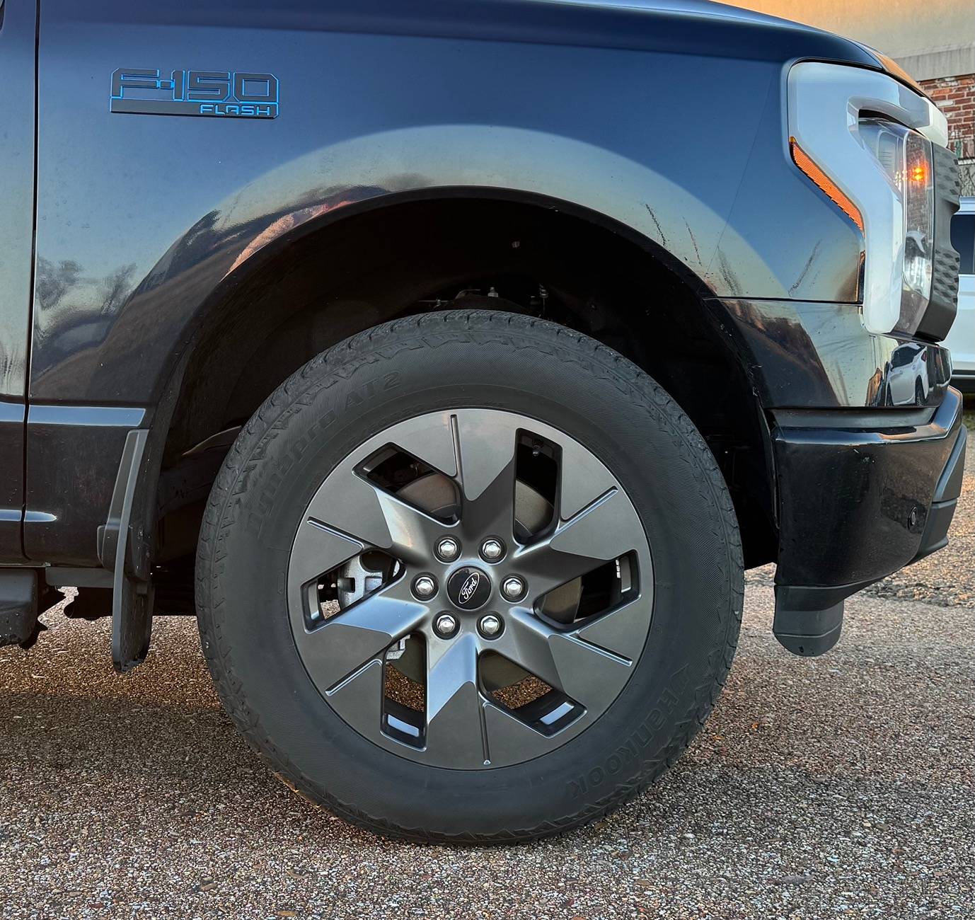 Ford F-150 Lightning Front wheel alignment in wheel well IMG_6310