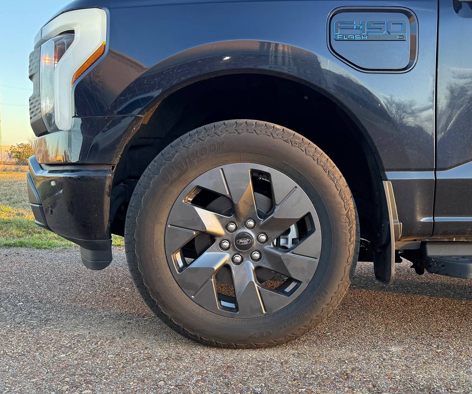 Ford F-150 Lightning Front wheel alignment in wheel well IMG_6311
