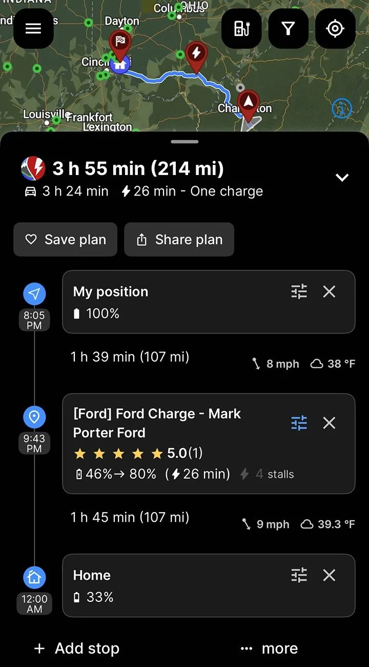 Ford F-150 Lightning ABRP distance estimates off by 100 miles, is it me? IMG_7653