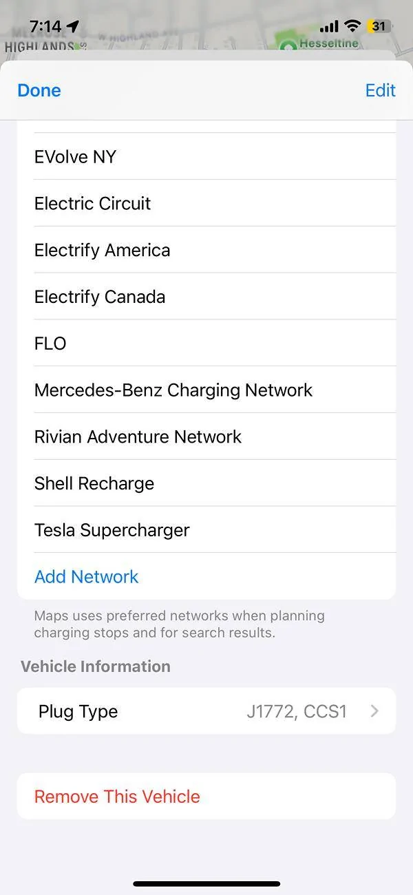 Ford F-150 Lightning Apple iOS 18.4 will finally recognize Tesla superchargers in navigation IMG_2340