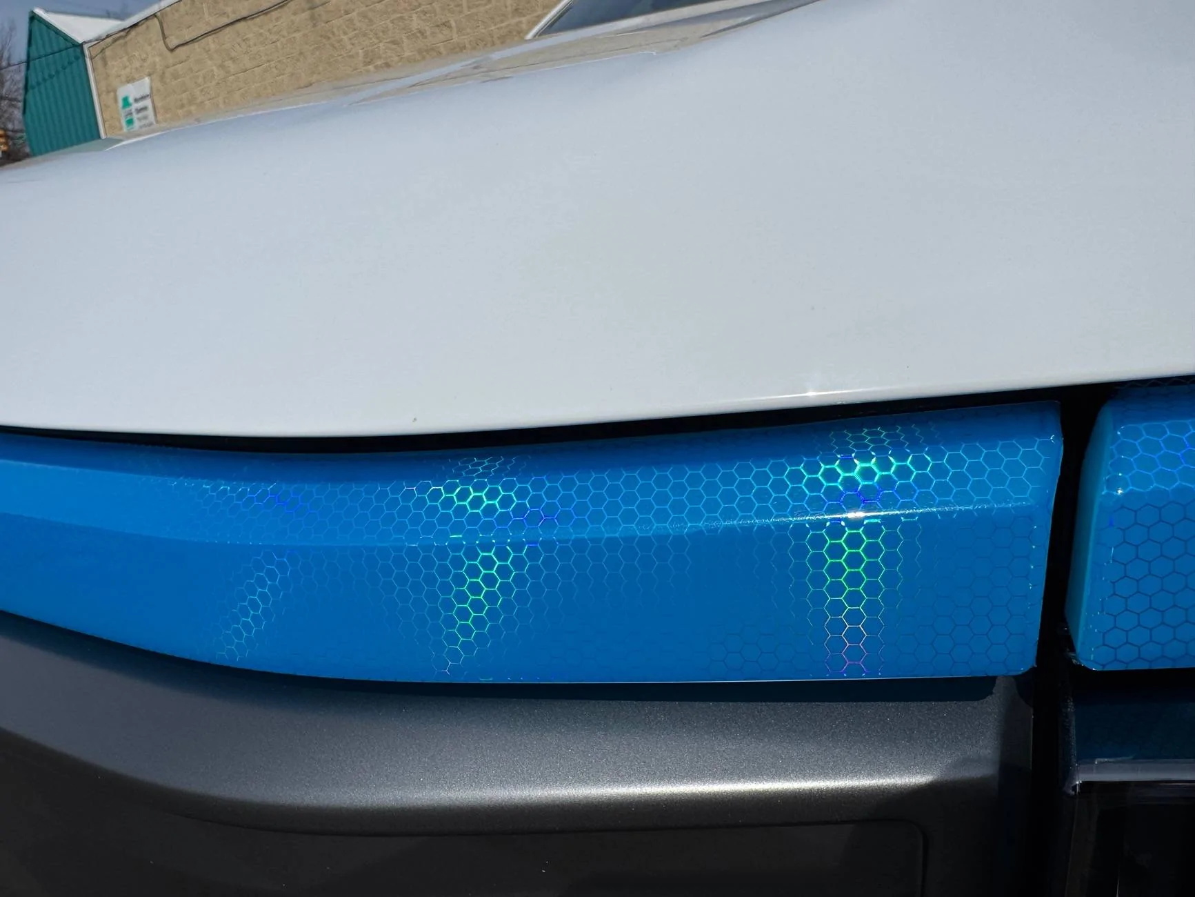 Ford F-150 Lightning XPEL Window TINT & Front Light Bar WRAP installed IMG_3659