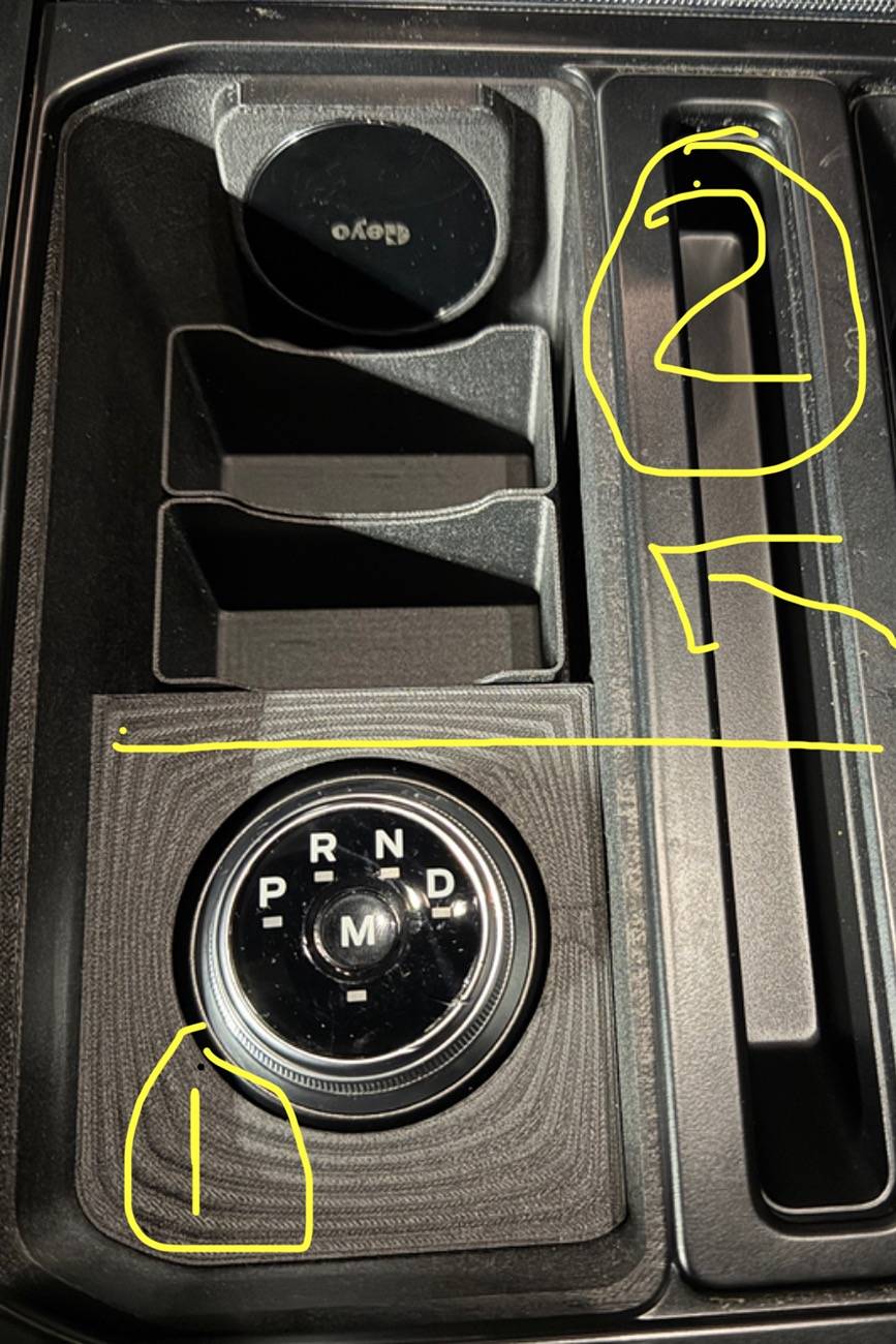 Ford F-150 Lightning Stick to Rotary Shift Knob Conversion w/ 3D Printed Rotary Shifter Holder IMG_7878