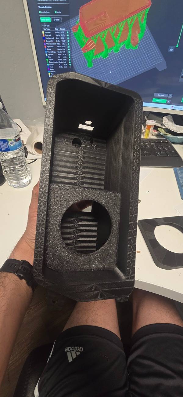 Ford F-150 Lightning Stick to Rotary Shift Knob Conversion w/ 3D Printed Rotary Shifter Holder 20250318_180940