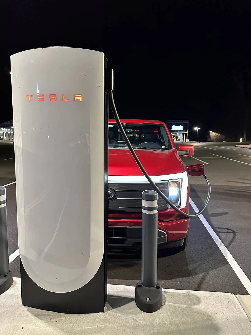 Ford F-150 Lightning V4 Tesla stations open to Ford EVs? IMG_8389