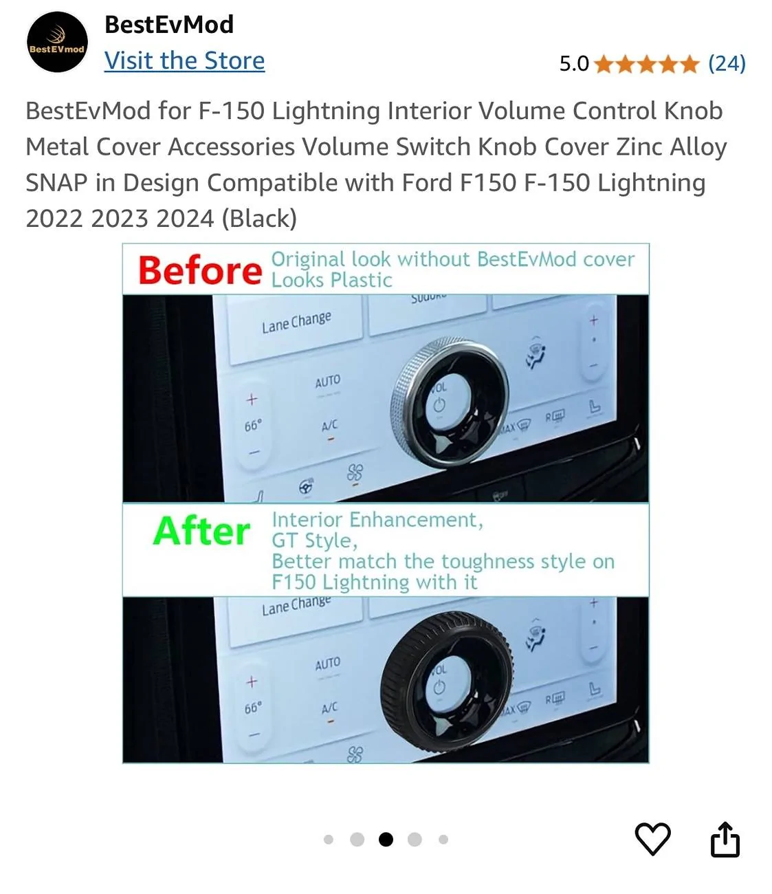 Ford F-150 Lightning Stick to Rotary Shift Knob Conversion w/ 3D Printed Rotary Shifter Holder IMG_8003