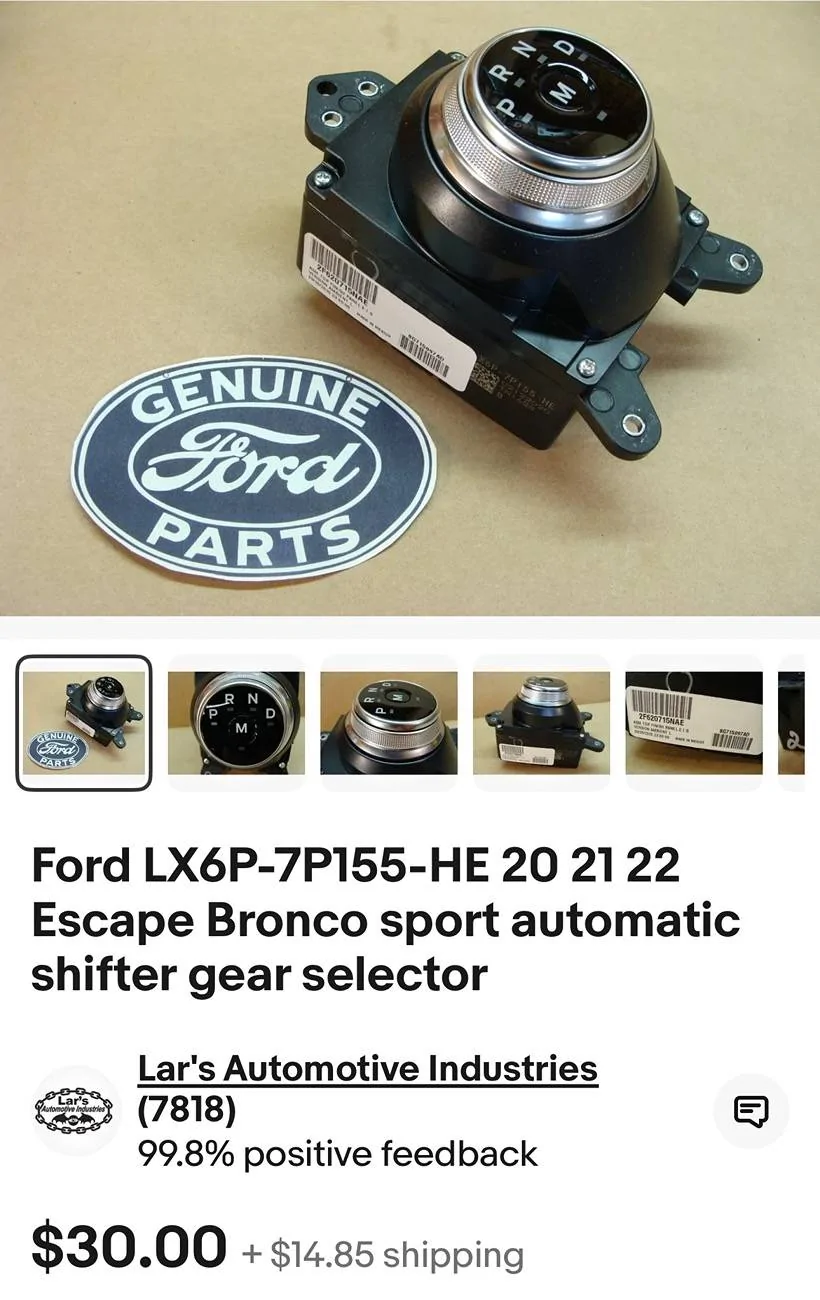 Ford F-150 Lightning Stick to Rotary Shift Knob Conversion w/ 3D Printed Rotary Shifter Holder IMG_8126