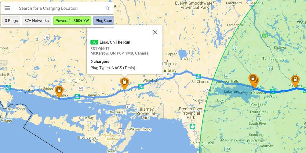 Ford F-150 Lightning Sault Ste Marie to Montreal, can I make it in an ER? Screen Shot 2025-03-26 at 8.28.56 AM