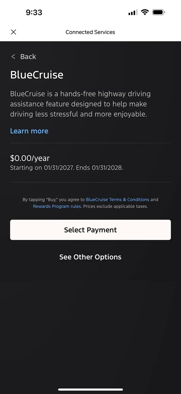 Ford F-150 Lightning BLUE CRUISE 1 YEAR EXTENSION FOR FREE IS BACK! CHECK YOUR FORD APP. DID MINE THIS MORNING IMG_3767
