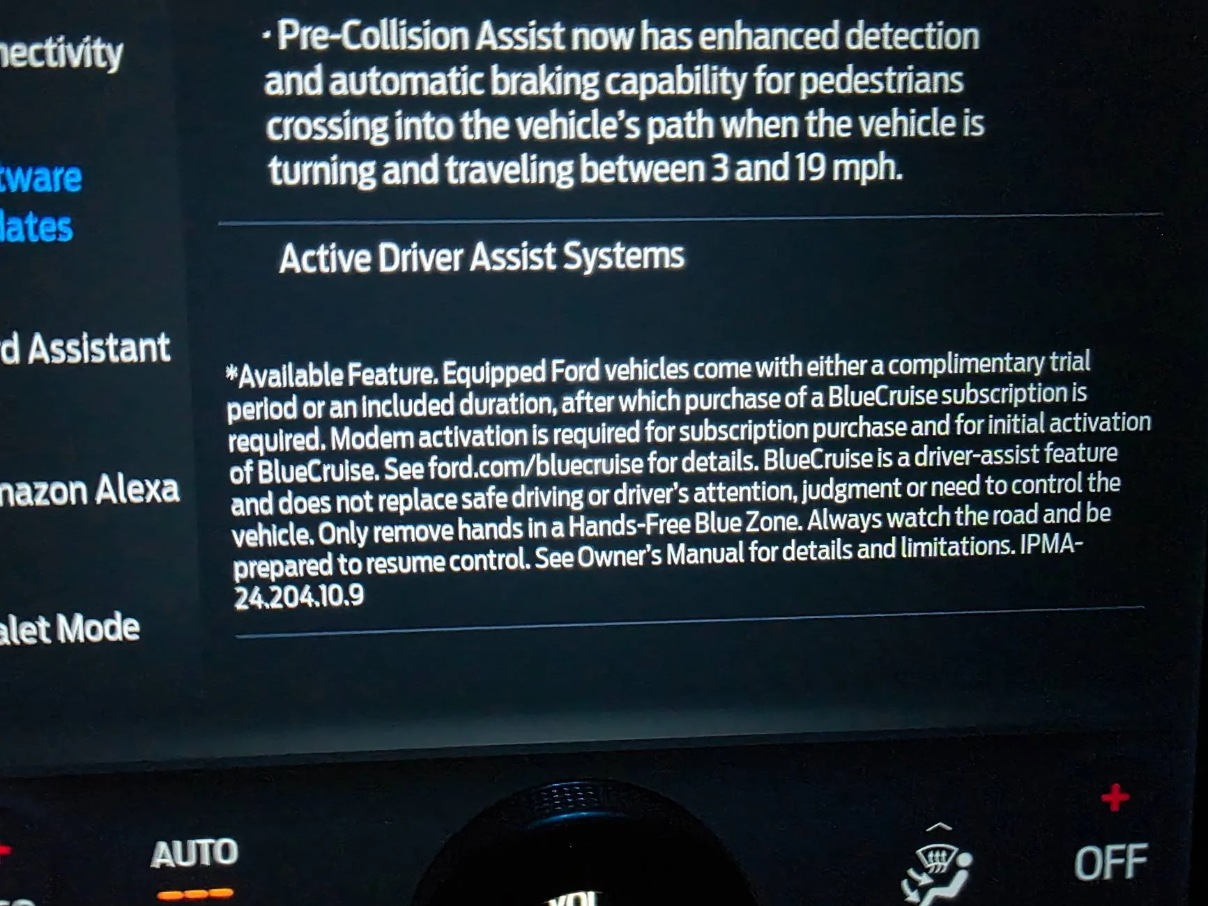 Ford F-150 Lightning 2023 Platinum BC 1.4 after manual FDRS updates now offers OTA. 1000007999