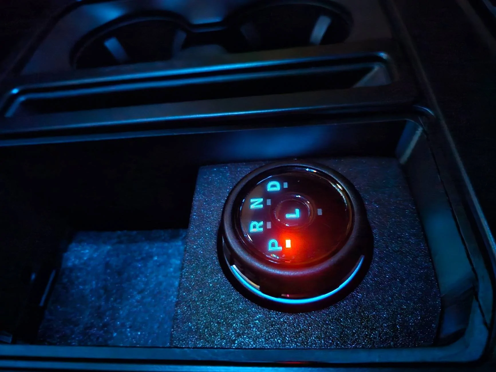 Ford F-150 Lightning Stick to Rotary Shift Knob Conversion w/ 3D Printed Rotary Shifter Holder rotary_shifter_backlight