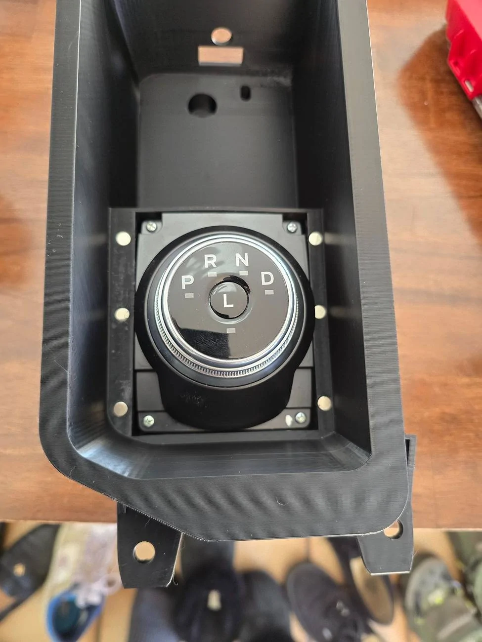 Ford F-150 Lightning Stick to Rotary Shift Knob Conversion w/ 3D Printed Rotary Shifter Holder 20250329_105546