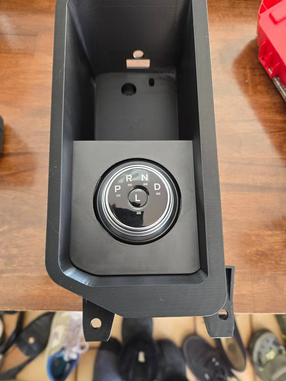 Ford F-150 Lightning Stick to Rotary Shift Knob Conversion w/ 3D Printed Rotary Shifter Holder 20250329_105553