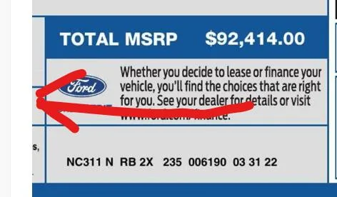 Ford F-150 Lightning Need help identifying my 2022 Lariat as a Mannequin for 42/42 due to warranty issue 1743301168608-lf