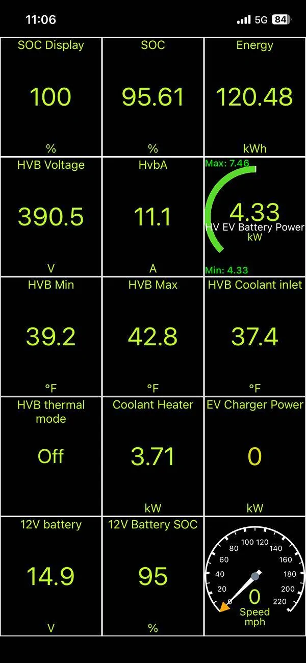 Ford F-150 Lightning Full charge but below 131 KW of usable power IMG_2438