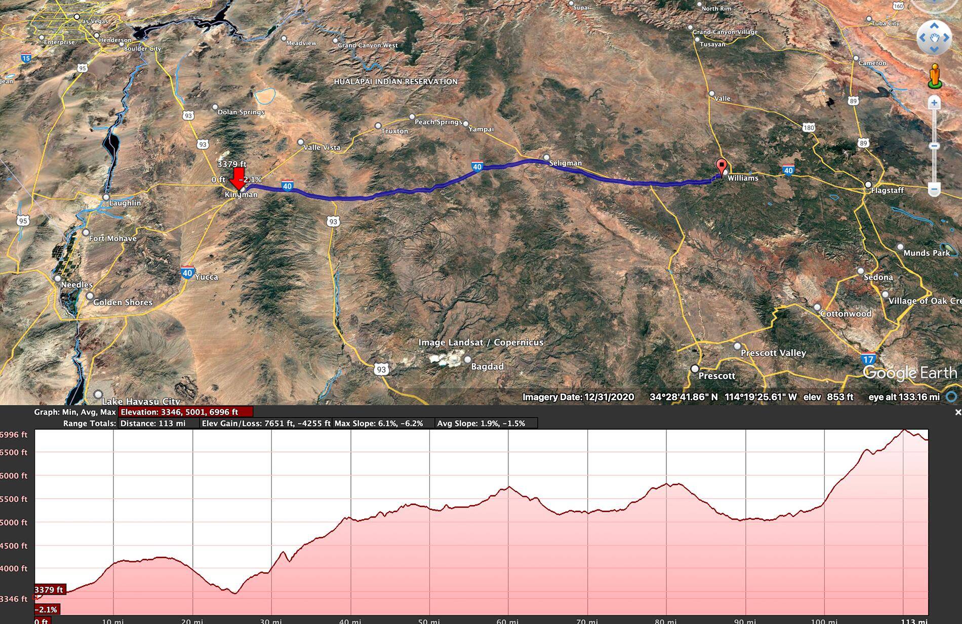 Ford F-150 Lightning Kingman, AZ to Williams, AZ (pulling RV 🪫) Screenshot 2025-04-01 at 08.32.03
