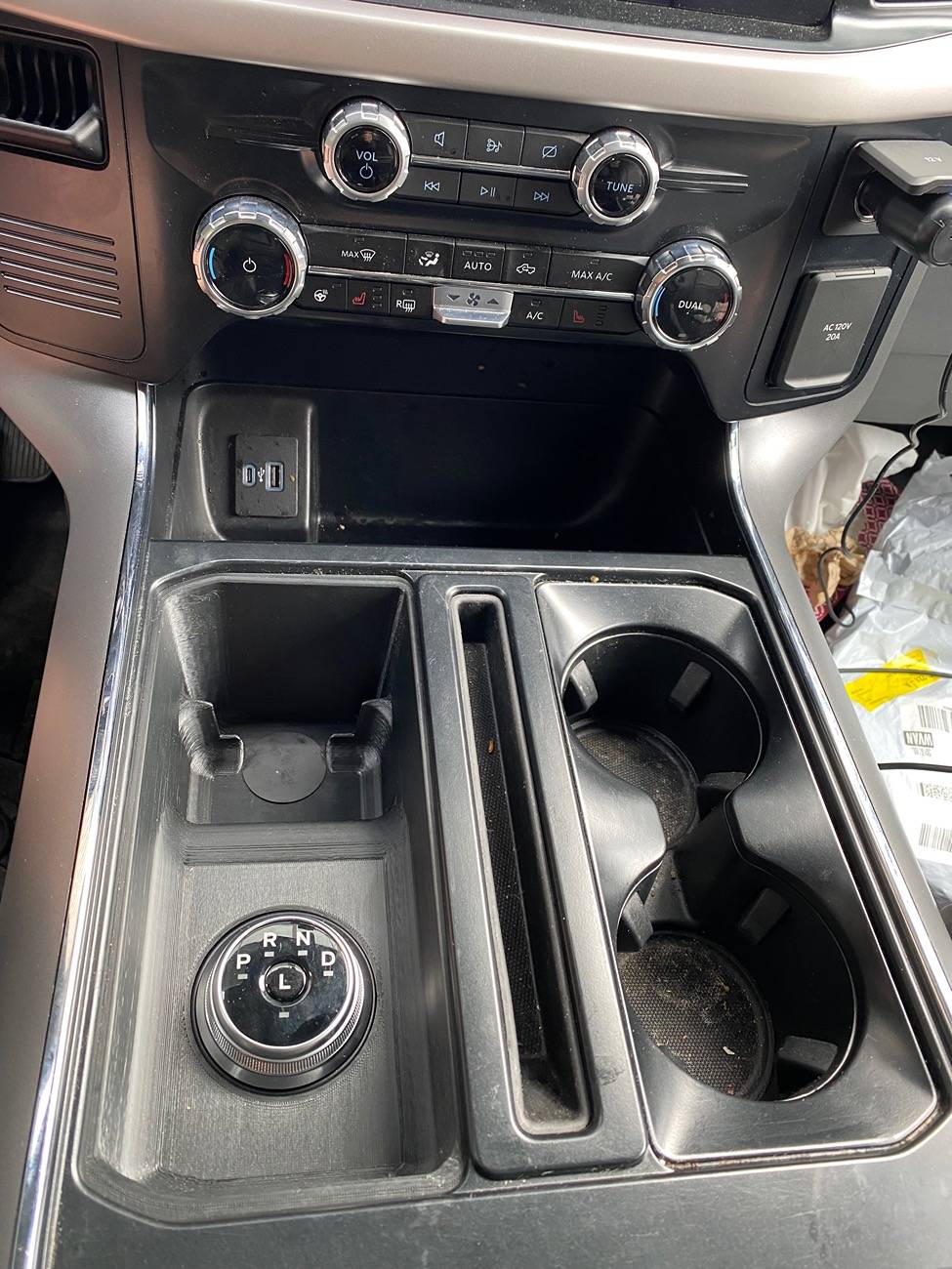 Ford F-150 Lightning Stick to Rotary Shift Knob Conversion w/ 3D Printed Rotary Shifter Holder IMG_7121