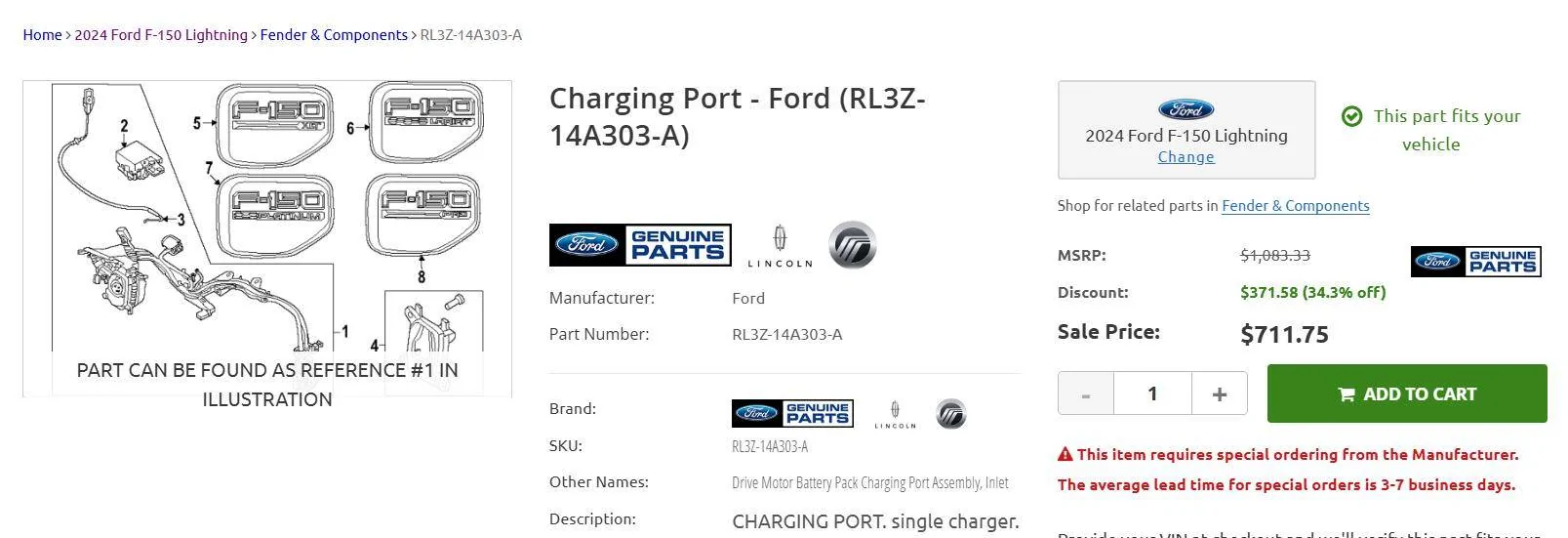 Ford F-150 Lightning 2024 Flash Charging Port Replacement 1743637785693-s