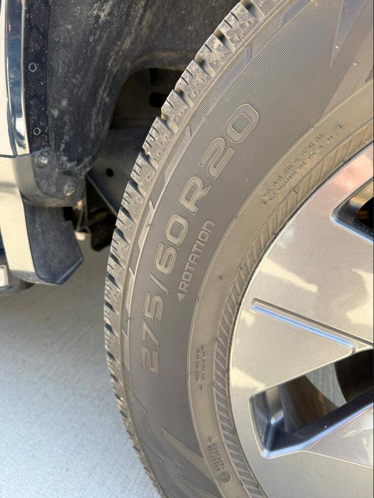 Ford F-150 Lightning Nokian Hakkapeliita R5 Snow Tires - Lightly Used - Fits OEM Lariat Wheel hakkas4