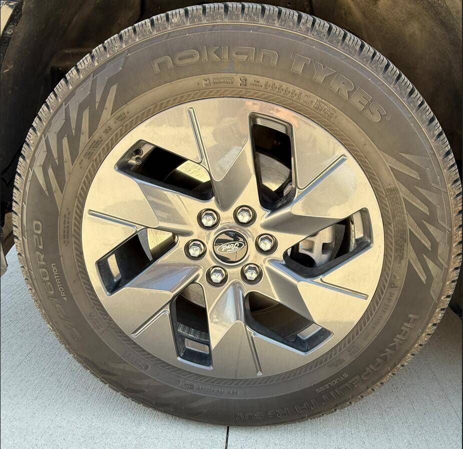 Ford F-150 Lightning Nokian Hakkapeliita R5 Snow Tires - Lightly Used - Fits OEM Lariat Wheel hakkas3