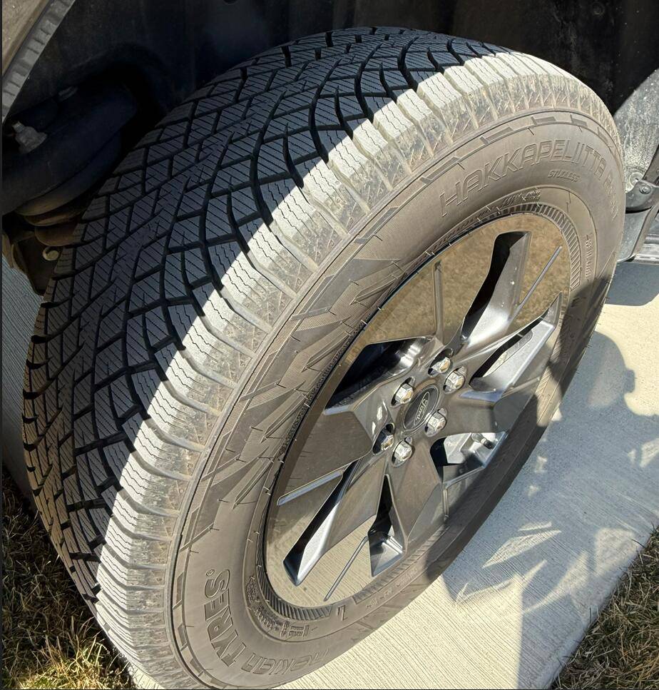 Ford F-150 Lightning Nokian Hakkapeliita R5 Snow Tires - Lightly Used - Fits OEM Lariat Wheel hakkas1
