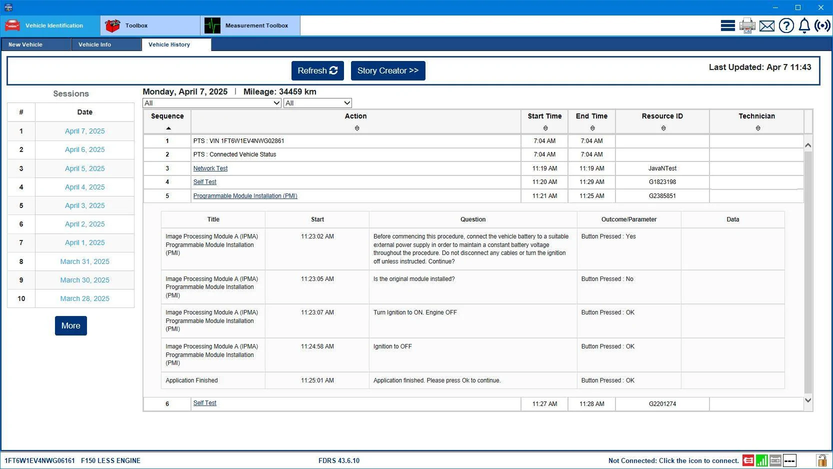 Ford F-150 Lightning Lightning Software Updates using FDRS Lightning_RLink_IPMA_PMI