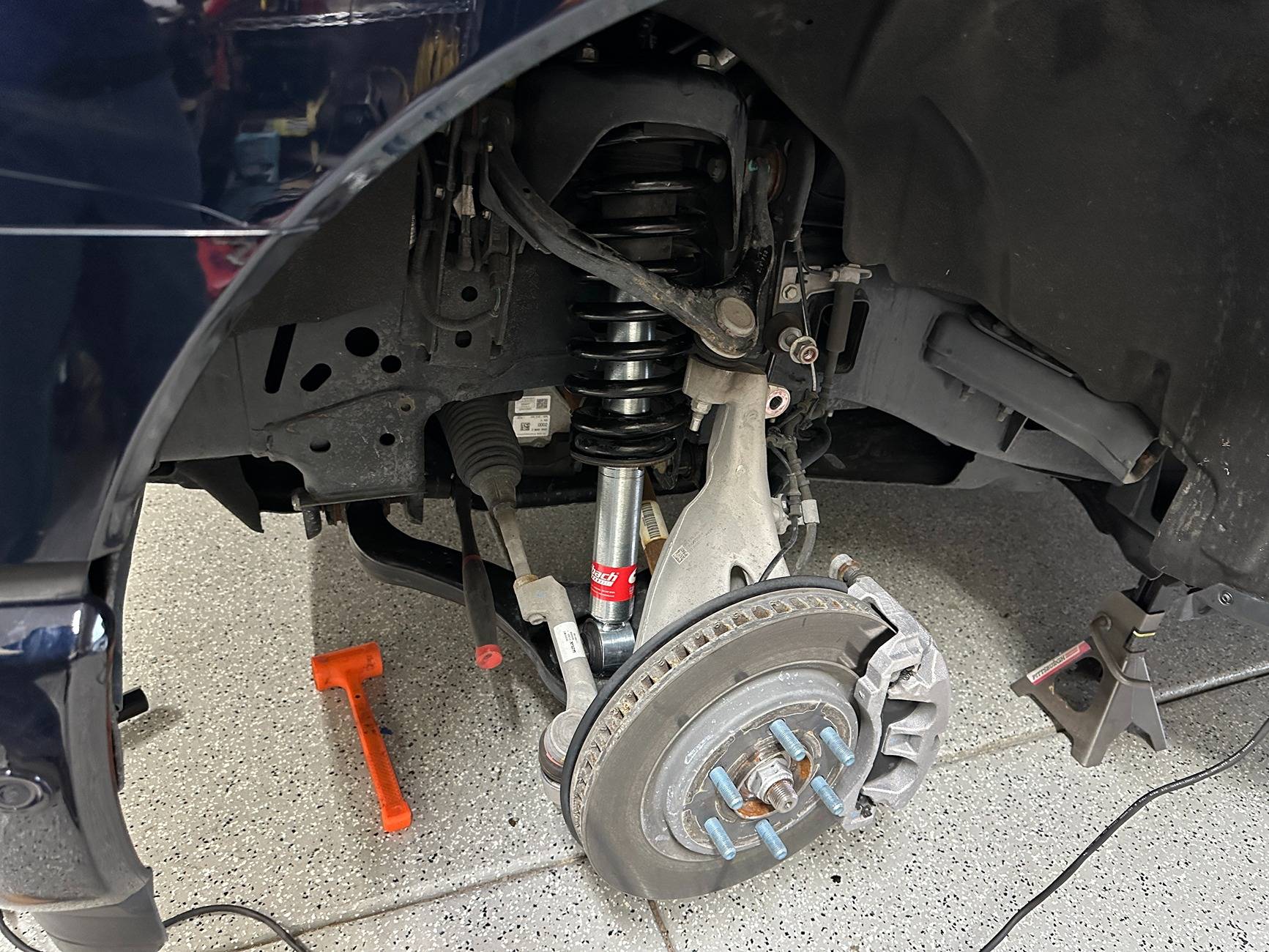Ford F-150 Lightning Front Eibach shocks + LT285 /60 R20 = 3" level IMG_7495.JPG