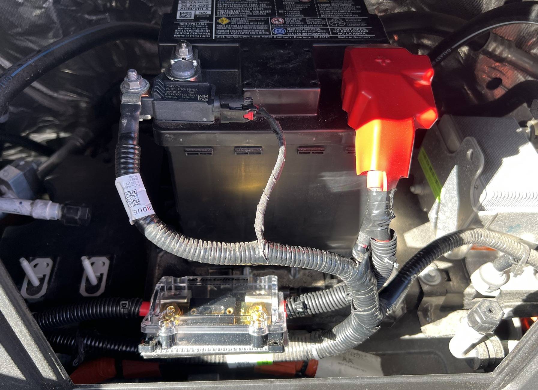 Ford F-150 Lightning Another audio amplifier install (with alternate under cab wiring). 12 - Main Fuse