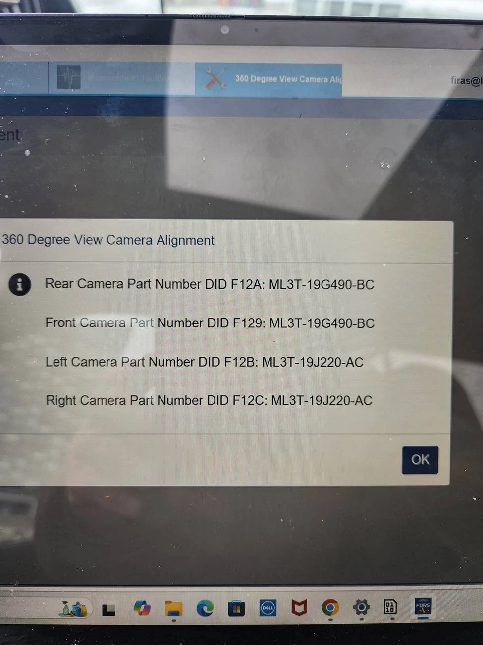 Ford F-150 Lightning 360 camers calibration 20250411_112346