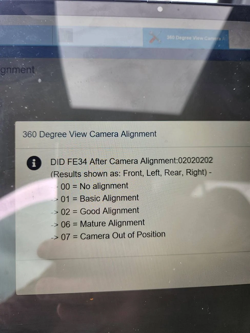 Ford F-150 Lightning 360 camers calibration 20250411_110950