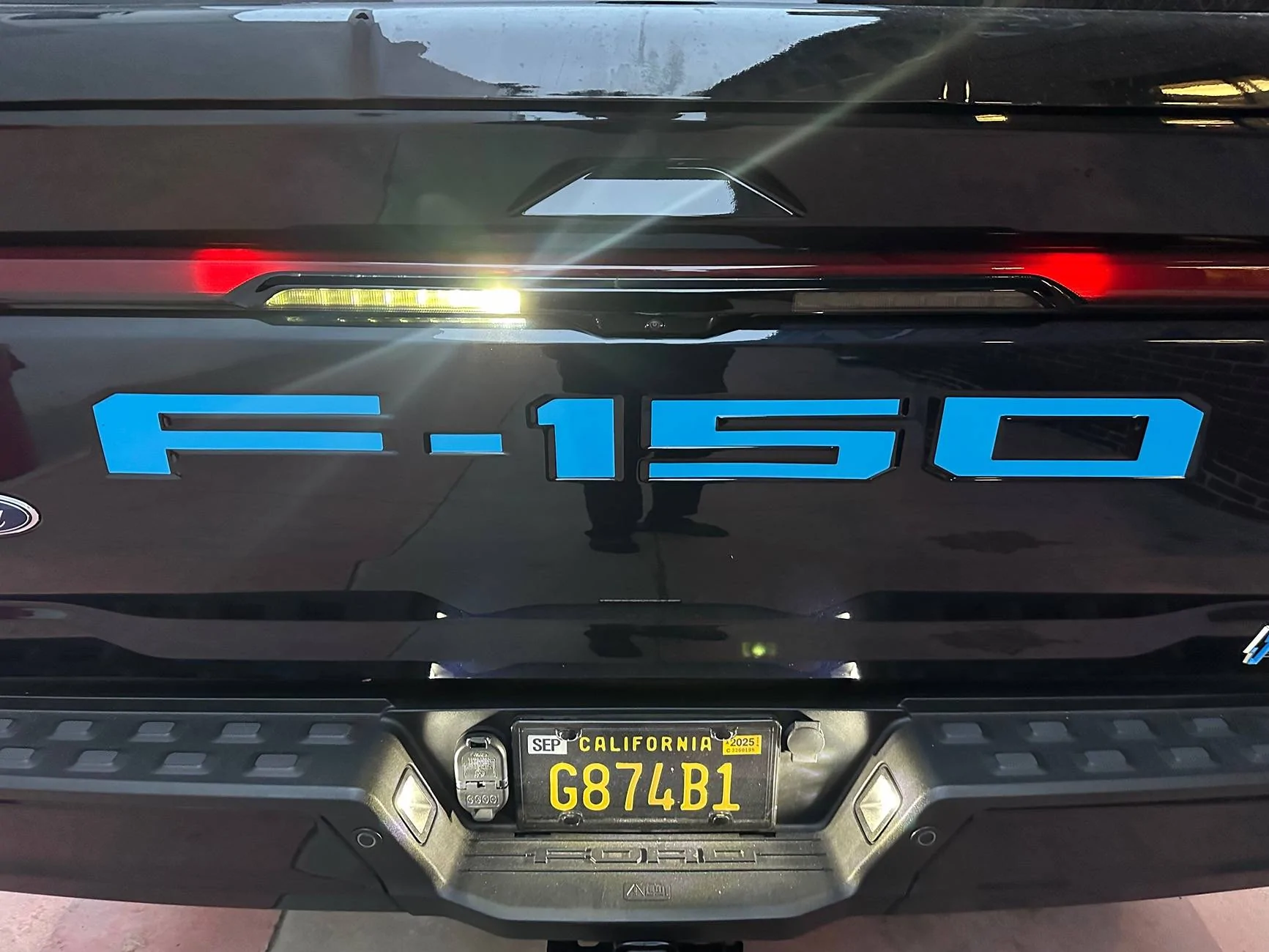 Ford F-150 Lightning Water in rear light bar IMG_5859