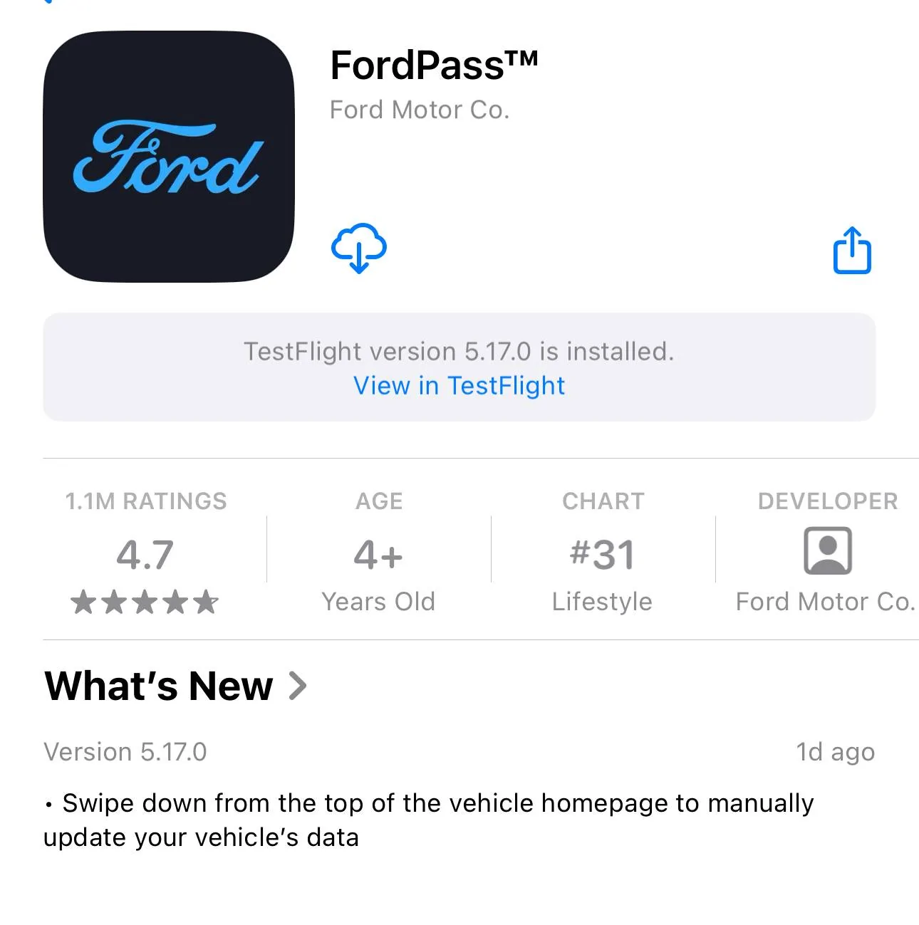 Ford F-150 Lightning FordPass 5.17.0 IOS & Android IMG_4639