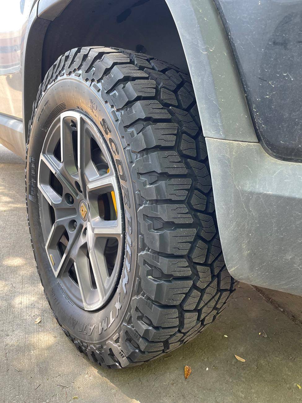 Ford F-150 Lightning Just installed the recently launched Pirelli Scorpion XTM All-Terrain Tire with gas and EV variants. 34" Tires on 20" wheels. IMG_4410