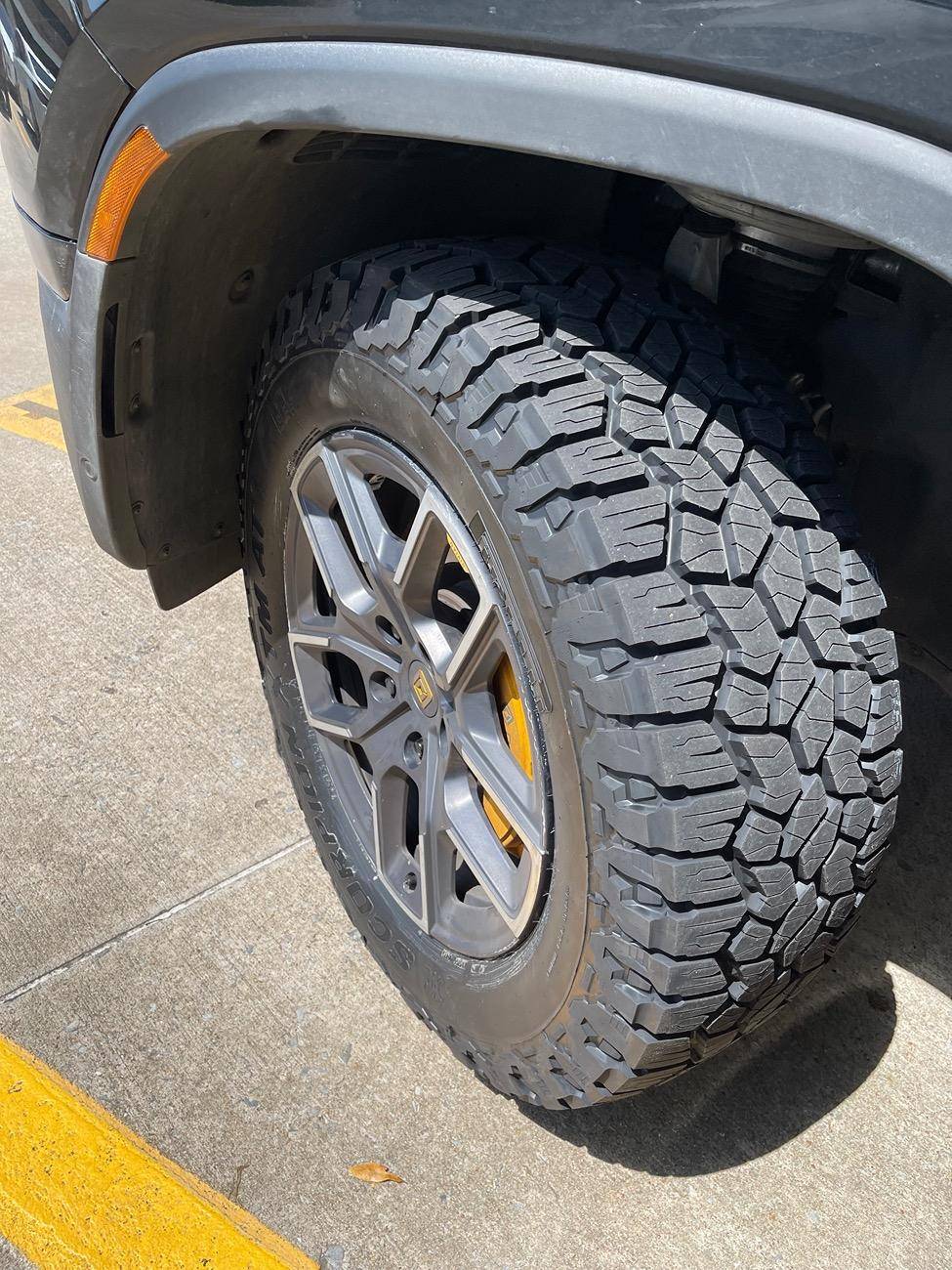 Ford F-150 Lightning Just installed the recently launched Pirelli Scorpion XTM All-Terrain Tire with gas and EV variants. 34" Tires on 20" wheels. IMG_4413