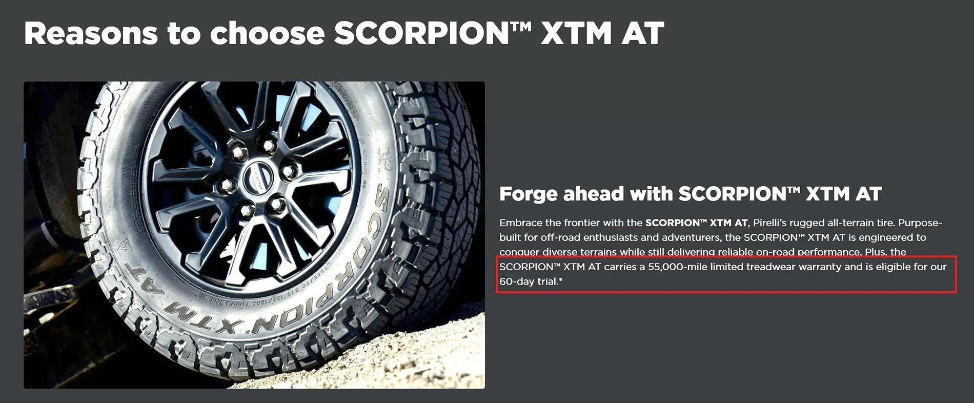 Ford F-150 Lightning Just installed the recently launched Pirelli Scorpion XTM All-Terrain Tire with gas and EV variants. 34" Tires on 20" wheels. Pirelli XTM Warranty