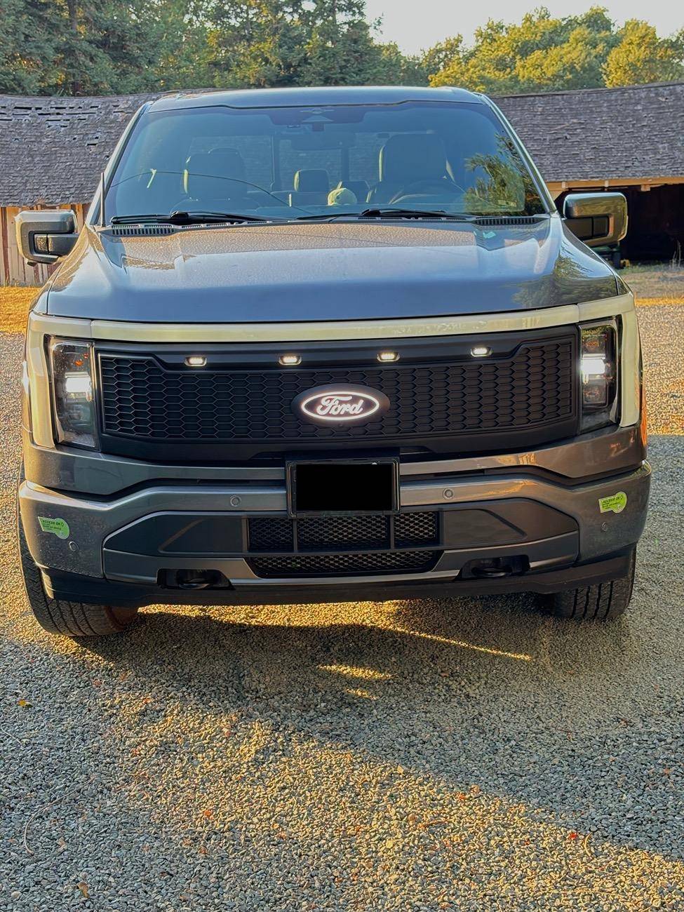 Ford F-150 Lightning ‼️ UPDATE FORD E-RAPTOR grille swap and install tutorial IMG_7127