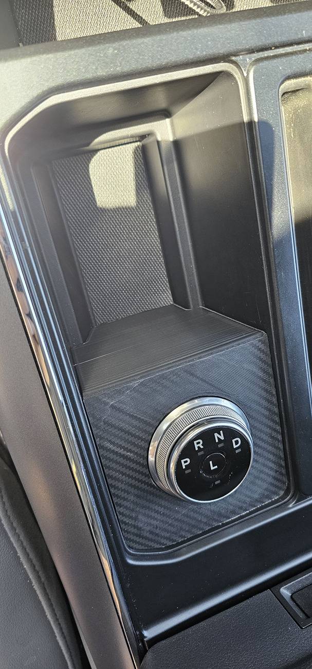 Ford F-150 Lightning Stick to Rotary Shift Knob Conversion w/ 3D Printed Rotary Shifter Holder 20250418_130010