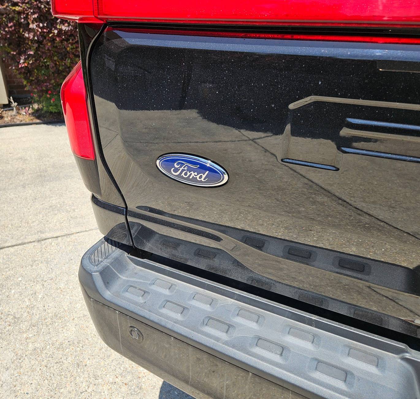 Ford F-150 Lightning Platinum ford emblem removal (tailgate) 20250418_132558