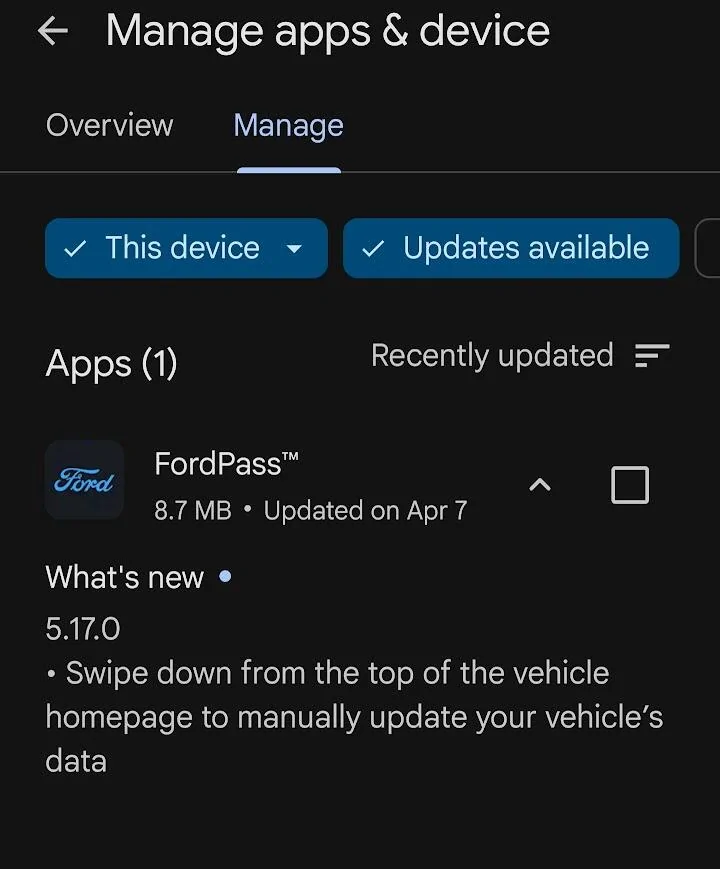 Ford F-150 Lightning FordPass 5.17.0 IOS & Android 1745348047835-9
