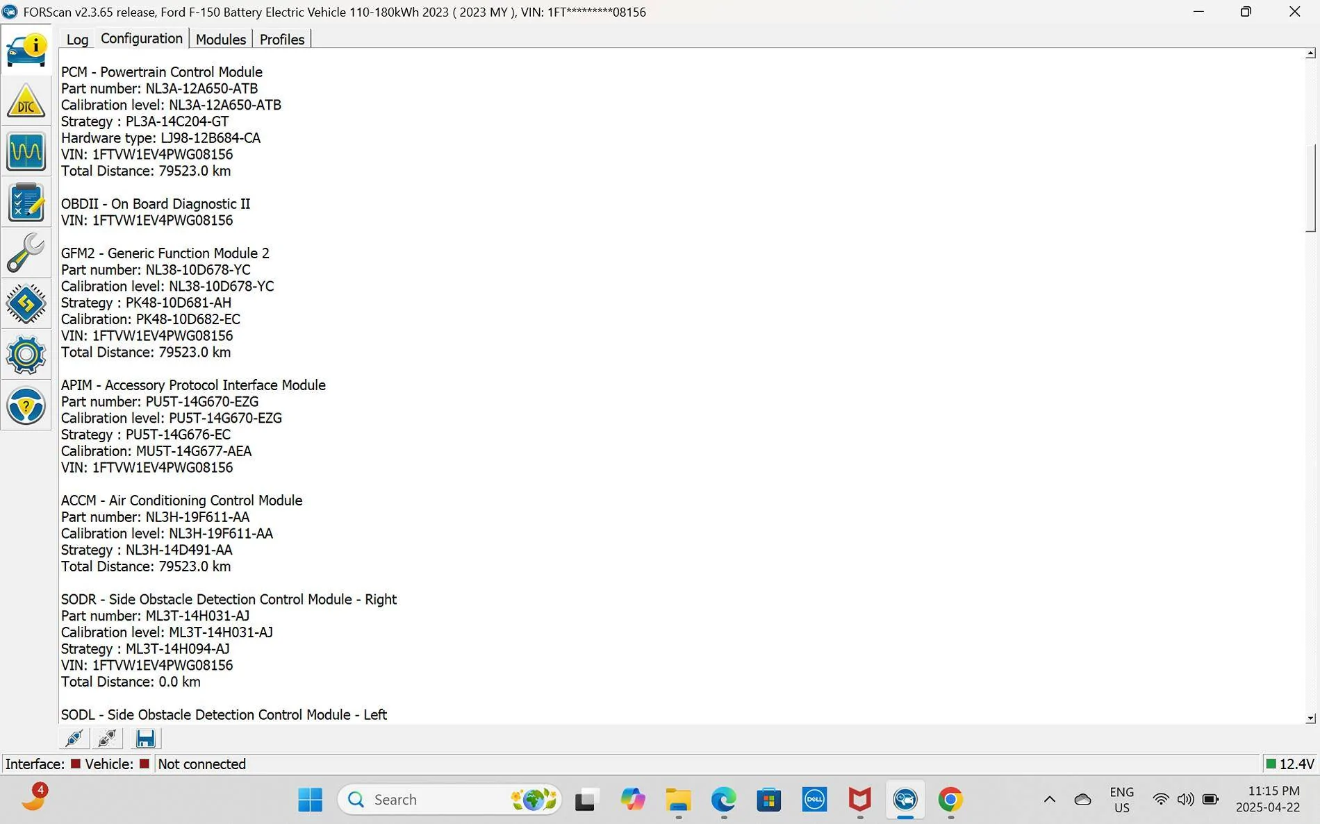 Ford F-150 Lightning F150 Lightning FORScan thread - Version 2 Screenshot 2025-04-22 231526