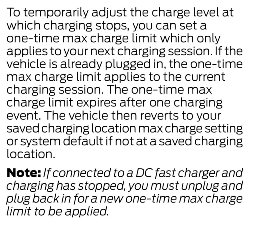Ford F-150 Lightning Target Charge Setting has a mind of its own, where does the setting come from IMG_1215